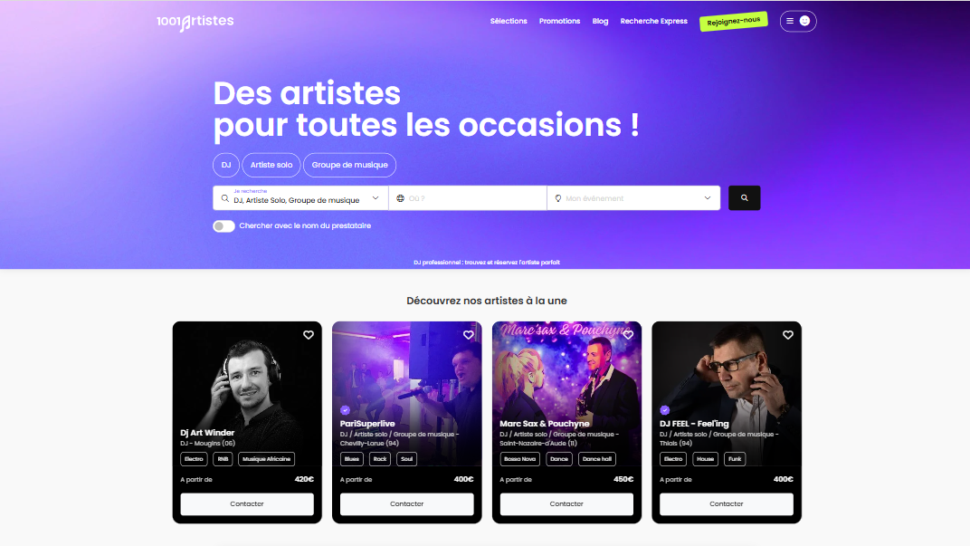 Optimisation SEO 1001Salles DJ