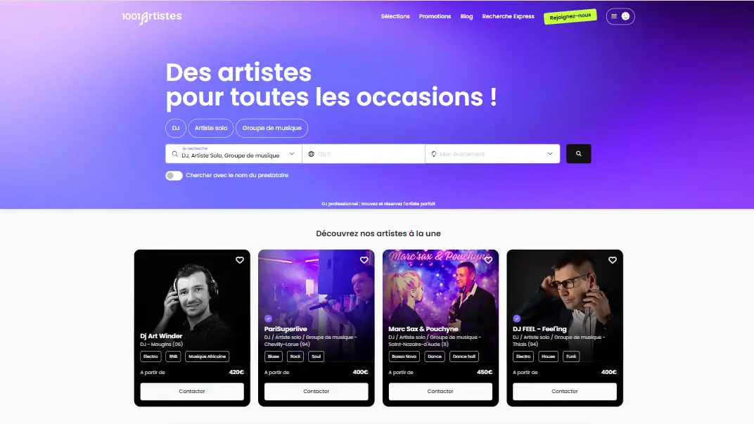 Optimisation SEO 1001Salles DJ